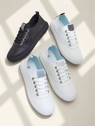 Royalfashion Damen Sneaker mit Strass Cytorrie