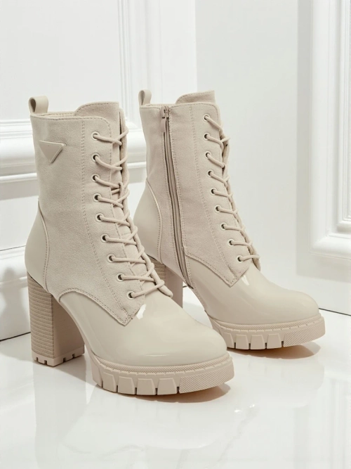 Жіночі ботильйони еко замшеві на підборах-стовпчику Event Bramble