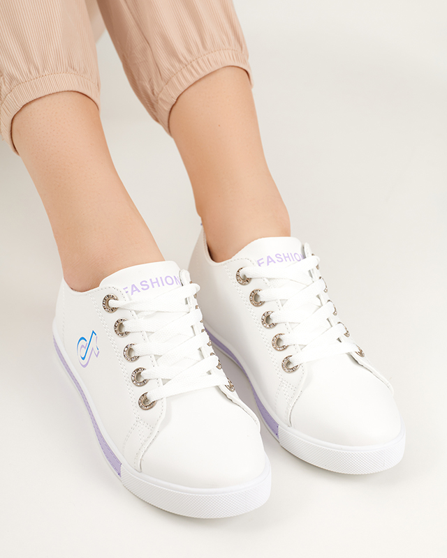 Weiß-lila Damen-Sneaker Tictoa - Footwear