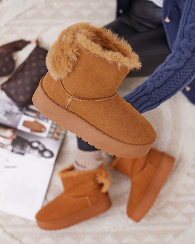 Royalfashion Boots a'la Schneestiefel für Damen in der Farbe camel Goroggo