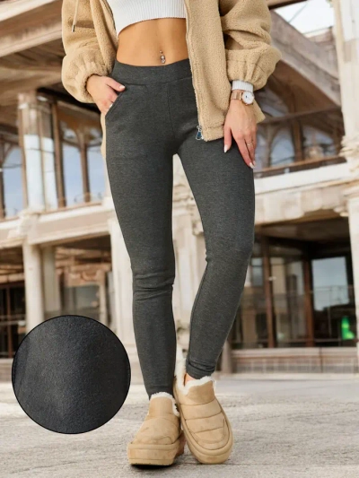 Royalfashion Damen warme Baumwollleggings