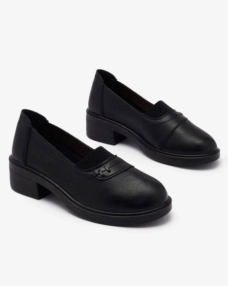 Schwarze Damenmokassins Nasannae - Schuhe