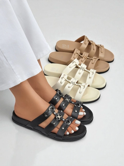 Royalfashion Жіночі шльопанці в стилі римлянок Roma