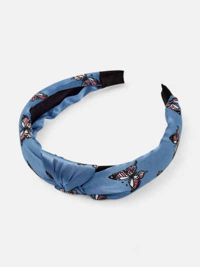 Royalfashion Haarreif mit Karomuster und Schmetterlingen Butterfly Weave