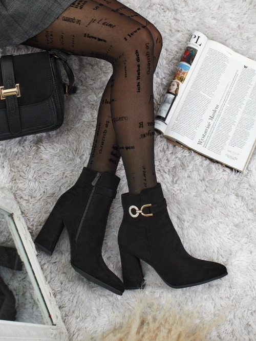 Жіночі ботильйони еко замшеві на підборах Victi