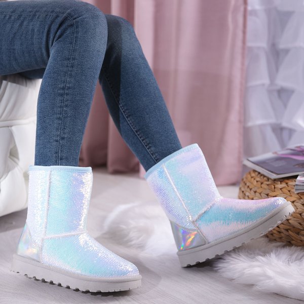 Blaue Schneeschuhe mit Pailletten Sweet Mermaid - Footwear