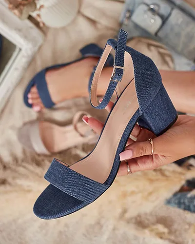 Royalfashion Damen Post Solefos Sandalen