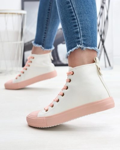 Weiß-Rosa Damen Sportschuhe Macako- Footwear