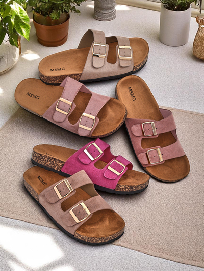 Royalfashion Damen-Sandalen mit Schnallen Foumy