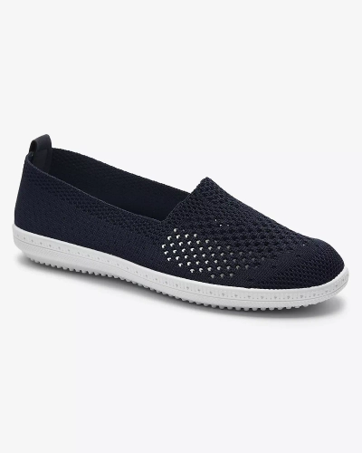 Durchbrochene navyblaue Stoffsneakers Sadola - Footwear