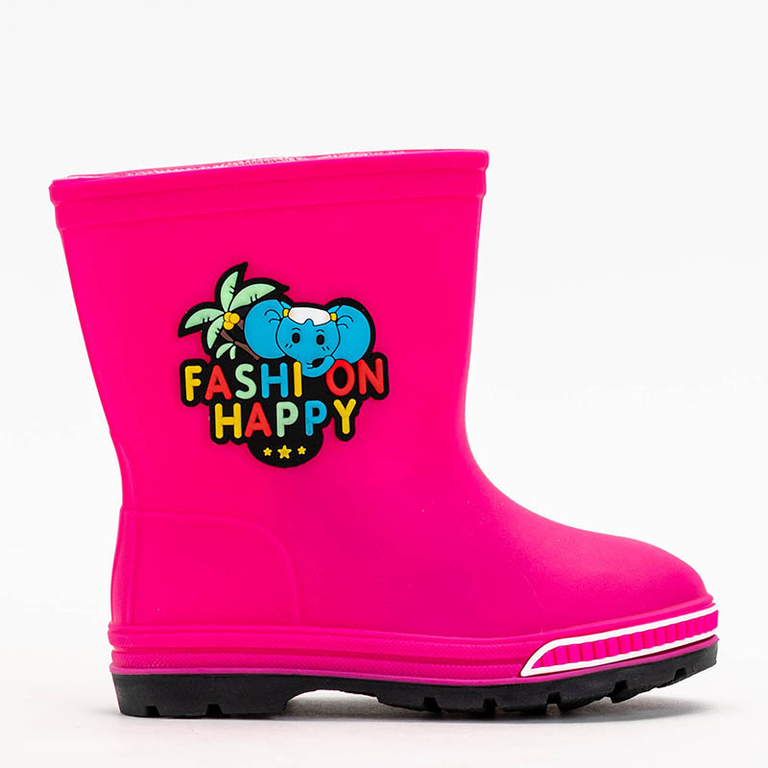 Ukali Fuchsia Regenstiefel für Kinder - Schuhe