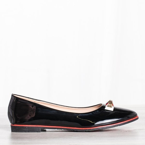 Чорні балетки з прикрасами Jess - Взуття