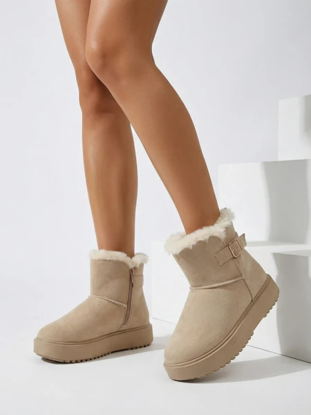 Royalfashion Kurze Damen Schneestiefel Aurelia Classico