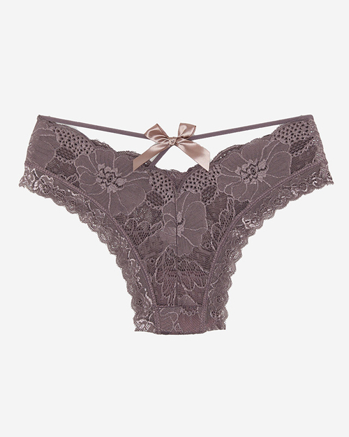 Фіолетові жіночі трусики-бріфи Royalfashion