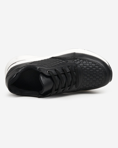 OUTLET Schwarze Sportschuhe für Damen mit Indoor-Keilabsatz Renel - Footwear