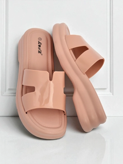 Royalfashion Damen Pantoletten mit dicker Sohle Nova Gloss