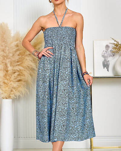 Royalfashion Damen Midikleid mit Druck