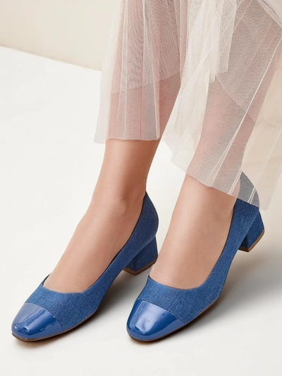 Royalfashion Damen Pumps mit niedrigem Absatz Penolle