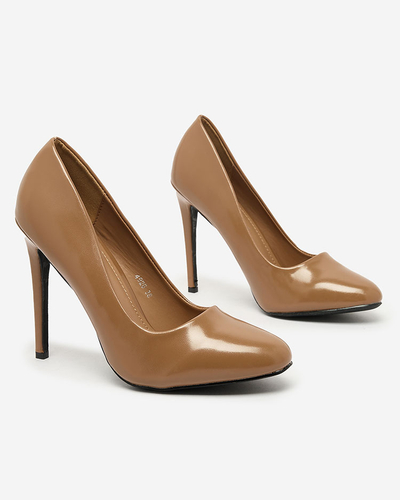Royalfashion Braune Stiletto Pumps Retogasa