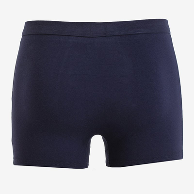 Dunkelblaue Boxershorts aus Baumwolle für Herren - Unterwäsche