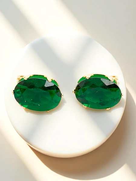 Royalfashion Damen-Clip-Ohrringe mit Kristall