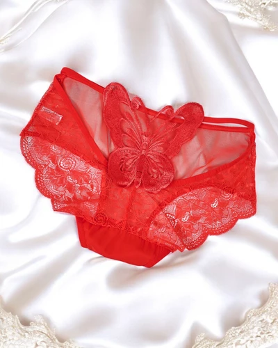 Royalfashion Damenpanties in Form von Slips mit einem Schmetterling
