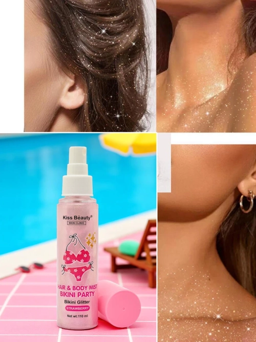 Summer Spray - Рідкий хайлайтер для волосся та тіла Полуниця