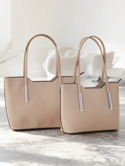 Royalfashion Doppel Frauenhandtasche mit Prägung
