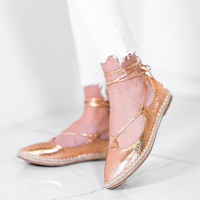 Roségold Vinea gebundene Espadrilles - Schuhe