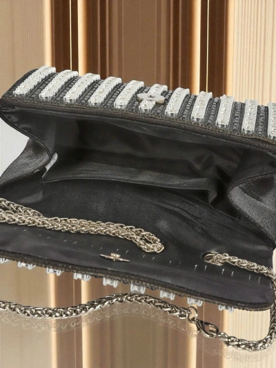 Royalfashion Damen Clutch Handtasche mit Zirkonia Elira Dusk