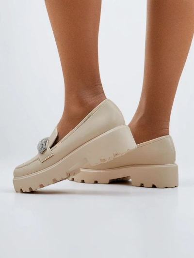 Royalfashion Damen-Mokassins mit Zirkonsteinen Emerne