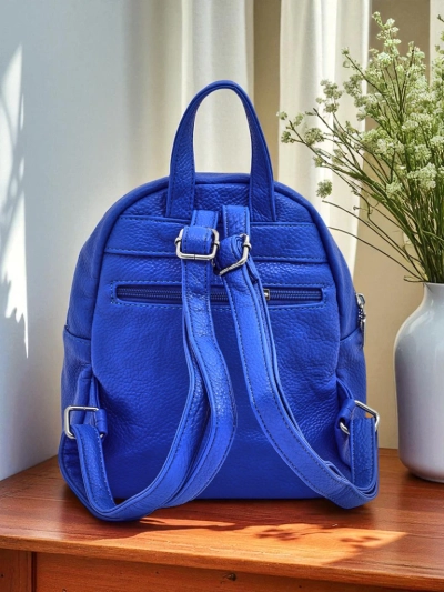 Damenrucksack Ariadne Bianco Azzurro RoyalEco Królewska Moda 25x25x10