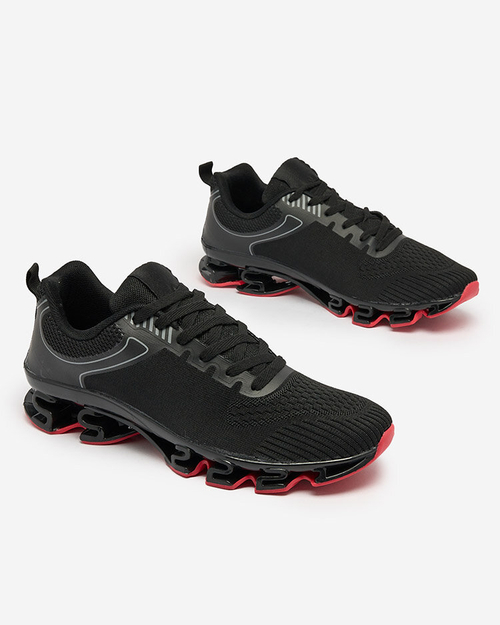 Royalfashion Чорно-сірі чоловічі спортивні туфлі Setorla