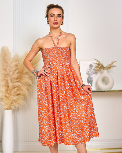 Royalfashion Knielanges Kleid mit Print