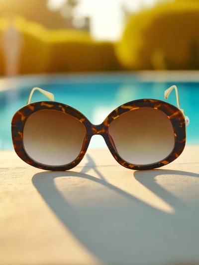 Royalfashion Sonnenbrille mit dekorativen Bügeln Glam Shine