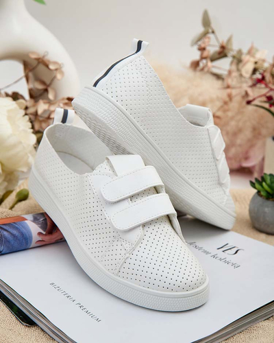 Royalfashion Damen durchbrochene Raffer-Sneakers