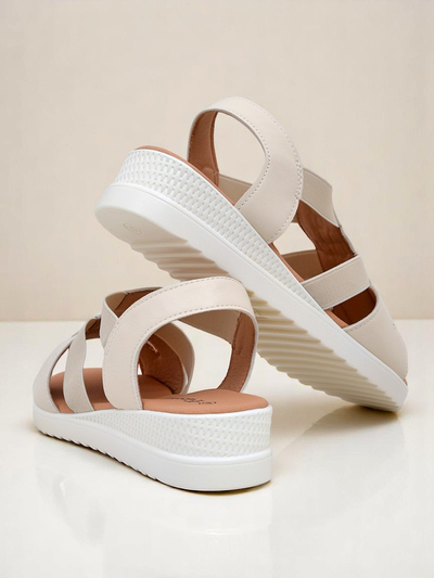 Royalfashion Damensandalen mit niedrigem Keilabsatz Sora