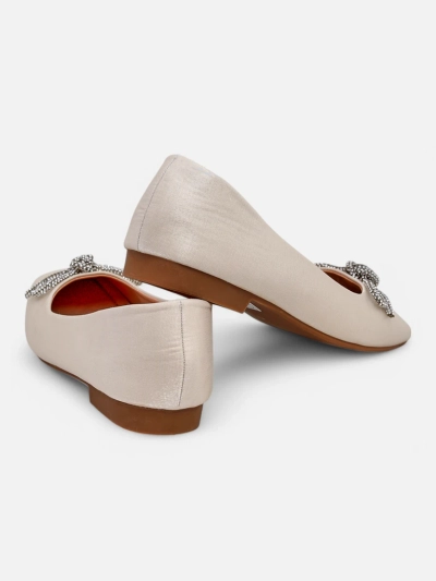 Royalfashion Damen Ballerinas mit Schleife und Glanz Ofenal
