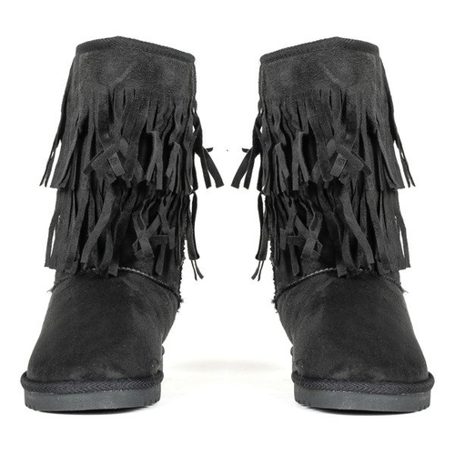 Уггі чорного кольору з китицями Sisi - Взуття