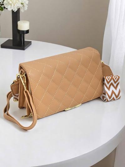 Royalfashion Multifunktionale gesteppte Geldbörse mit Riemen Multi Culti