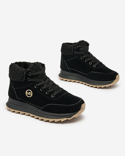 Royalfashion Damen isolierte Sportschuhe in schwarz Cerrto