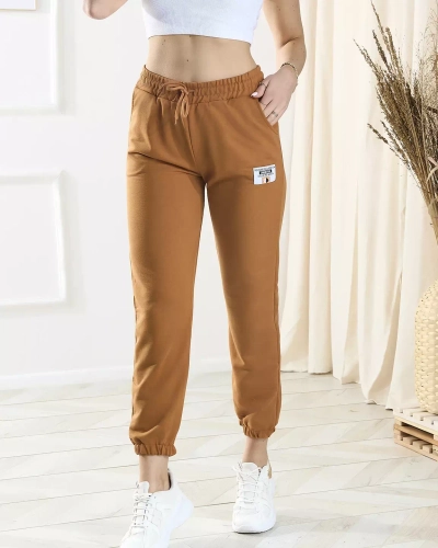 Braune Damen-Sweatpants - Kleidung