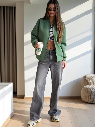 Royalfashion Zipfelbomberjacke