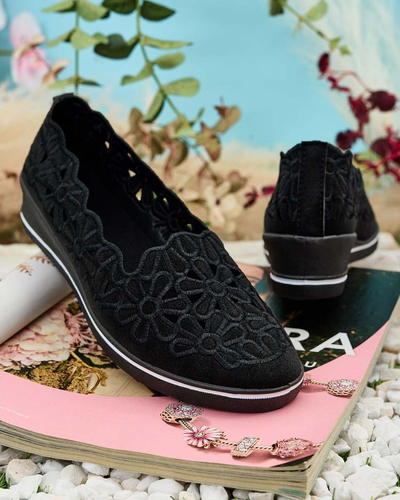 Royalfashion Damen Halbschuhe mit niedrigem Absatz Dellio