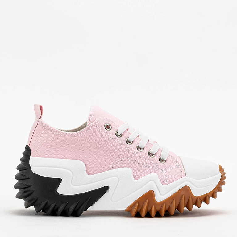 OUTLET Rosa Damenschuhe a'la Sneakers Wenova - Schuhe