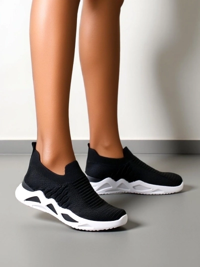 Royalfashion Slip-On Damen-Sneaker mit Strass Elavises