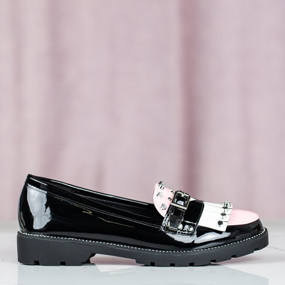 Schwarze Mokassins mit Gwadalaha-Ornamenten - Schuhe