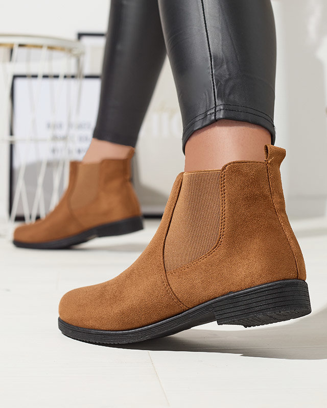 OUTLET Camel Damenstiefel a'la sztyblettes aus Öko-Wildleder Ludoppio- Footwear
