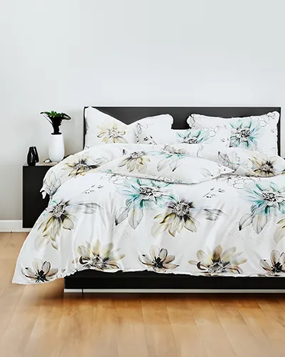 Royalfashion Gemusterte Bettwäsche 160x200 Set 4 TEILE