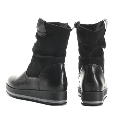 Oryginalne, czarne botki  - Obuwie